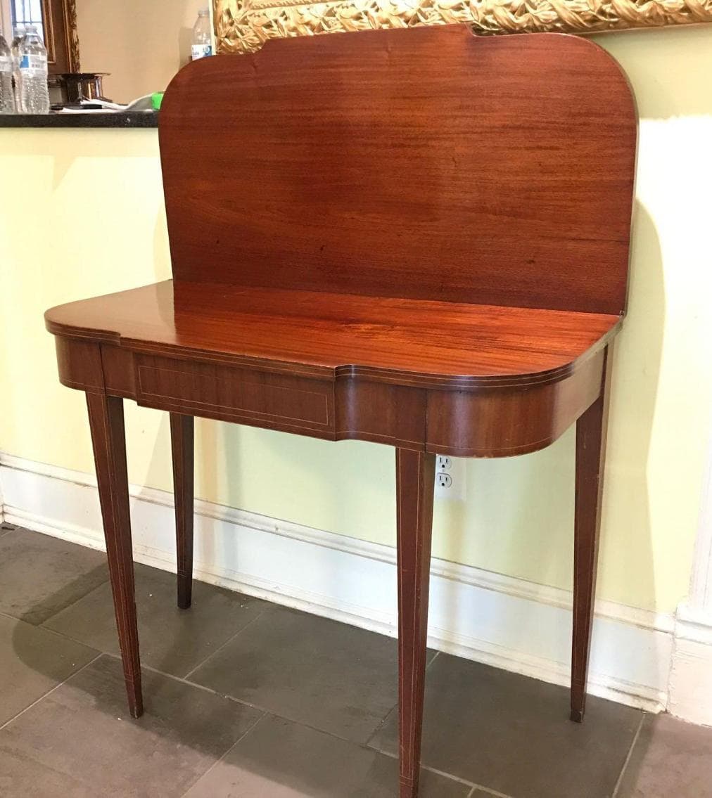 Foldable Leaf Console Table, archived catalog photograph