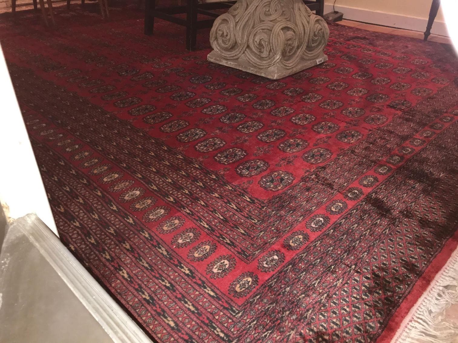 Classic Pakistan Bokhara, 9'x12' Handwoven Rug, 100% Wool, archived catalog photograph