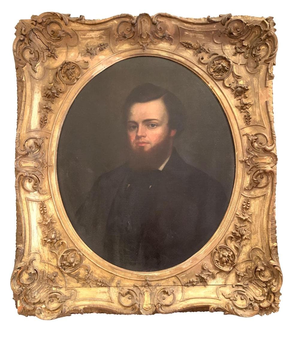 General Harrison, Civil War Oil Painting, archived catalog photograph