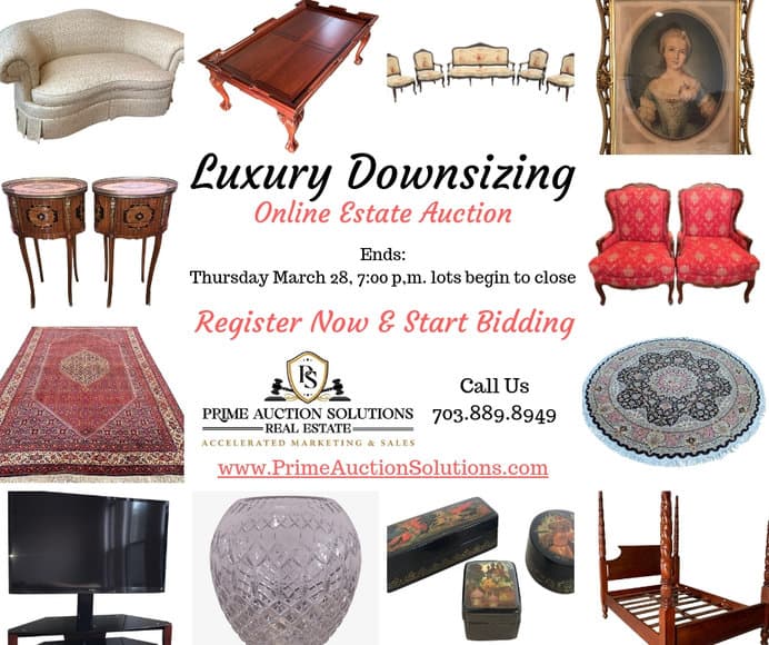Luxury Downsizing Online Auction — original archived event image