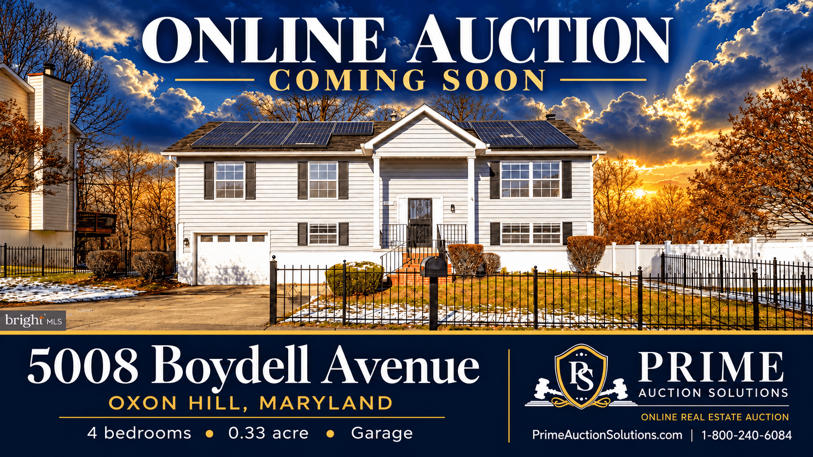 Front of the split-foyer home at 5008 Boydell Avenue in Oxon Hill, Maryland