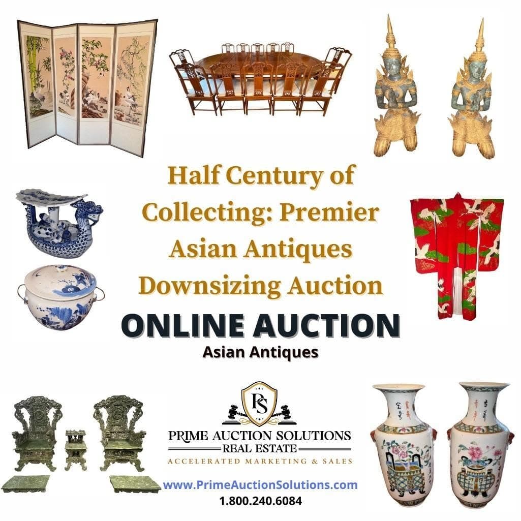 Prime Half Century of Collecting Asian antiques campaign artwork